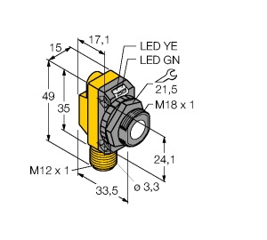 工作原理電感式角度傳感器TURCK，圖爾克技術(shù)參數(shù)