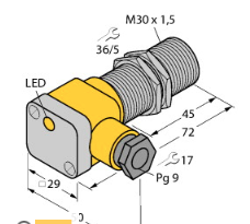 BI10-G30-Y1X電感式傳感器，德國TURCK