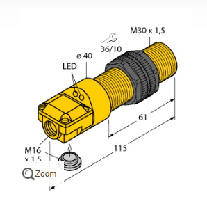 實(shí)際說明圖爾克BI10-P30SR-VN4X2傳感器